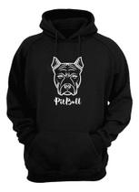 Blusa Moletom Capuz Pet Pit Bull Cachorro Cão Raça Presente