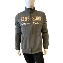 Blusa moletom com fecho King Joe