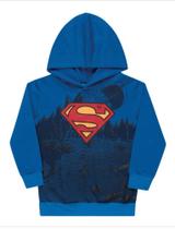 Blusa moletom com touca meninos Superman Blusa moletom com touca meninos Superman