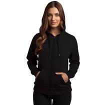 Blusa Moletom Com Zíper Blusão Inverno Frio Feminina Adulto