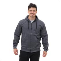 Blusa Moletom com Zíper e Capuz Quente Confortável Unissex