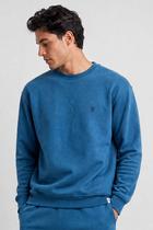 Blusa Moletom Confortável Gola Careca Polo Wear Marinho Blusa Moletom Confortável Gola Careca Polo Wear Marinho