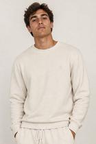 Blusa Moletom Confortável Gola Careca Polo Wear Off White Blusa Moletom Confortável Gola Careca Polo Wear Off White