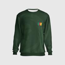 Blusa Moletom Copa Camarões Time Futebol Confortável País Blusa Moletom Copa Camarões Time Futebol Confortável País