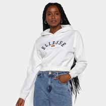 Blusa Moletom Cropped Ellesse Com Capuz Feminina Blusa Moletom Cropped Ellesse Com Capuz Feminina