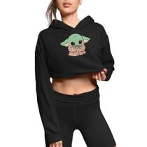 baby yoda moletom com capuz disney