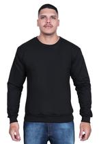 Blusa Moletom De Frio Unissex Sem Capuz Gola Careca Redonda