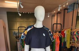 Blusa Moletom Detalhe Estampado Blusa Moletom Detalhe Estampado