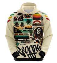 Blusa Moletom do Bob Marley Reggae Rastafari Jamaica - Lembranças Blusa Moletom do Bob Marley Reggae Rastafari Jamaica - Lembranças