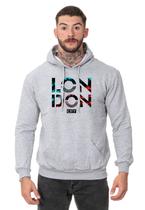 Blusa Moletom Estampado Algodão Masculino London City