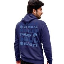 Blusa Moletom Estampado Masculino em Algodão 30.1 Your Soul Happy