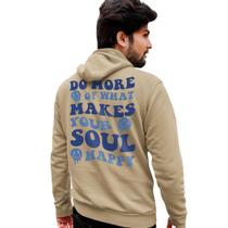 Blusa Moletom Estampado Masculino em Algodão 30.1 Your Soul Happy