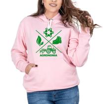 Blusa Moletom Feminina Agronomia Bolso Canguru Conforto