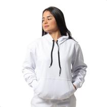 Blusa Moletom Feminino Canguru Bolso e Capuz Confortável