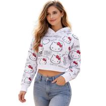 Blusa Moletom Feminino Casual Confortável com Capuz Moderno Blusa Moletom Feminino Casual Confortável com Capuz Moderno