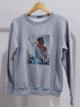 Blusa moletom feminino- com estampa Blusa moletom feminino- com estampa
