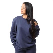 Blusa Moletom Feminino Gola Careca Confortável