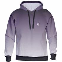 Blusa Moletom Feminino Masculino Degrade Com Capuz Bolsos laterais Poliéster Blusa Moletom Feminino Masculino Degrade Com Capuz Bolsos laterais Poliéster