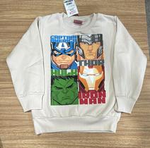 Blusa Moletom Flanelada os Vingadores Fakini Marvel -