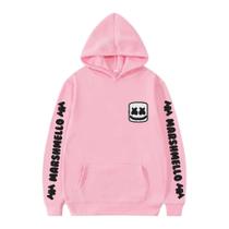 Blusa Moletom Flanelado Canguru Casual Marshmello