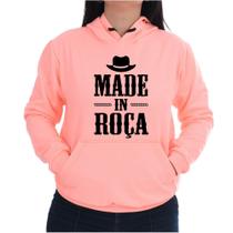 Blusa Moletom Flanelado Canguru Feminina Made In Roça