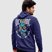 Blusa Moletom Genuine Grit Masculina Estampada Algodão 30.1 Ain't Nobody Give a F***