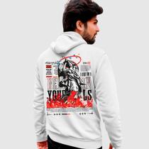 Blusa Moletom Genuine Grit Masculina Estampada Algodão 30.1 Angel