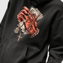 Blusa Moletom Genuine Grit Masculina Estampada Algodão 30.1 Blessed Money