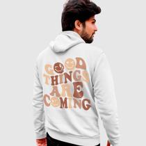 Blusa Moletom Genuine Grit Masculina Estampada Algodão 30.1 Good Thing Are Coming