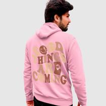 Blusa Moletom Genuine Grit Masculina Estampada Algodão 30.1 Good Thing Are Coming