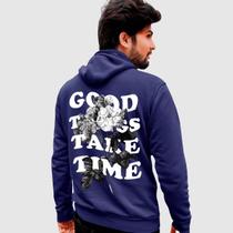 Blusa Moletom Genuine Grit Masculina Estampada Algodão 30.1 Good Things Take Time