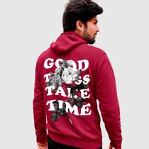 Blusa Moletom Genuine Grit Masculina Estampada Algodão 30.1 Good Things Take Time