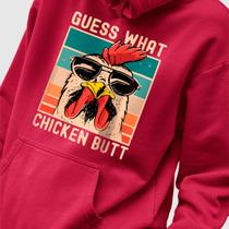 Blusa Moletom Genuine Grit Masculina Estampada Algodão 30.1 Guess What Chicken Butt