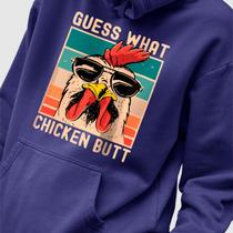 Blusa Moletom Genuine Grit Masculina Estampada Algodão 30.1 Guess What Chicken Butt
