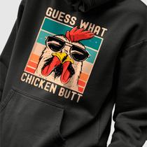 Blusa Moletom Genuine Grit Masculina Estampada Algodão 30.1 Guess What Chicken Butt