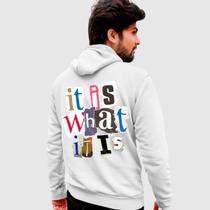 Blusa Moletom Genuine Grit Masculina Estampada Algodão 30.1 It Is Wath It Is