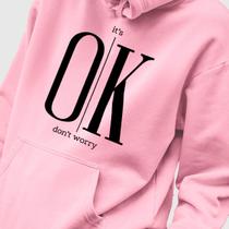 Blusa Moletom Genuine Grit Masculina Estampada Algodão 30.1 It's Ok Don't Worry