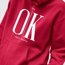Blusa Moletom Genuine Grit Masculina Estampada Algodão 30.1 It's Ok Don't Worry