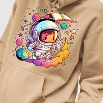 Blusa Moletom Genuine Grit Masculina Estampada Algodão 30.1 Mini Astronaut