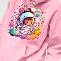 Blusa Moletom Genuine Grit Masculina Estampada Algodão 30.1 Mini Astronaut