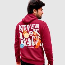 Blusa Moletom Genuine Grit Masculina Estampada Algodão 30.1 Never Look Back