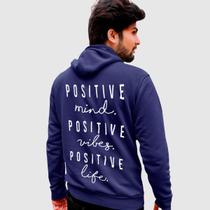 Blusa Moletom Genuine Grit Masculina Estampada Algodão 30.1 Positive Life