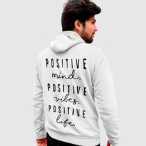 Blusa Moletom Genuine Grit Masculina Estampada Algodão 30.1 Positive Life