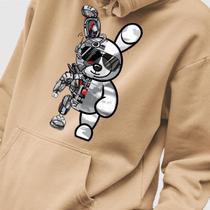 Blusa Moletom Genuine Grit Masculina Estampada Algodão 30.1 Robot Bear Blusa Moletom Genuine Grit Masculina Estampada Algodão 30.1 Robot Bear