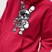 Blusa Moletom Genuine Grit Masculina Estampada Algodão 30.1 Robot Bear