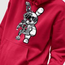 Blusa Moletom Genuine Grit Masculina Estampada Algodão 30.1 Robot Bear