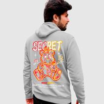 Blusa Moletom Genuine Grit Masculina Estampada Algodão 30.1 Secret Keep Happy