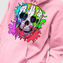 Blusa Moletom Genuine Grit Masculina Estampada Algodão 30.1 Skull Color