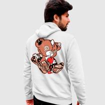 Blusa Moletom Genuine Grit Masculina Estampada Algodão 30.1 Urso Sad
