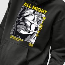 Blusa Moletom Genuine Grit Masculino Estampado Algodão 30.1 All Might My Hero Academia